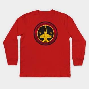 F/A-18 Hornet Patch Kids Long Sleeve T-Shirt